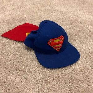 Adjustable Superman flat-bill with cape